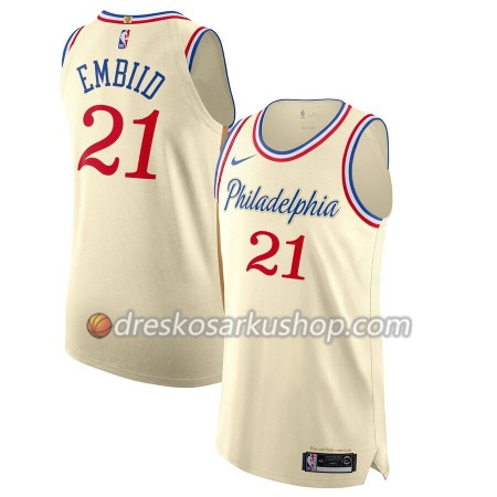Muški NBA Dres Philadelphia 76ers Joel Embiid 21 Nike 2019-20 City Edition Swingman